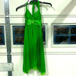 Like Green halter dress, size S with built in bra